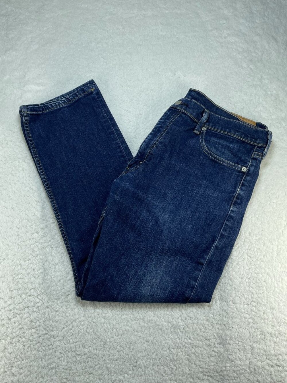 Levis Jeans 513 Mens 36x30 Blue Slim Straight Leg Low Rise Denim 90s Y2K